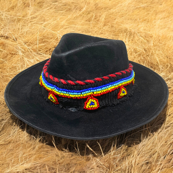 Chapeau Cowboy Vintage Feutre Marron – Taille Unique – Style Western, Rodéo, Cowgirl